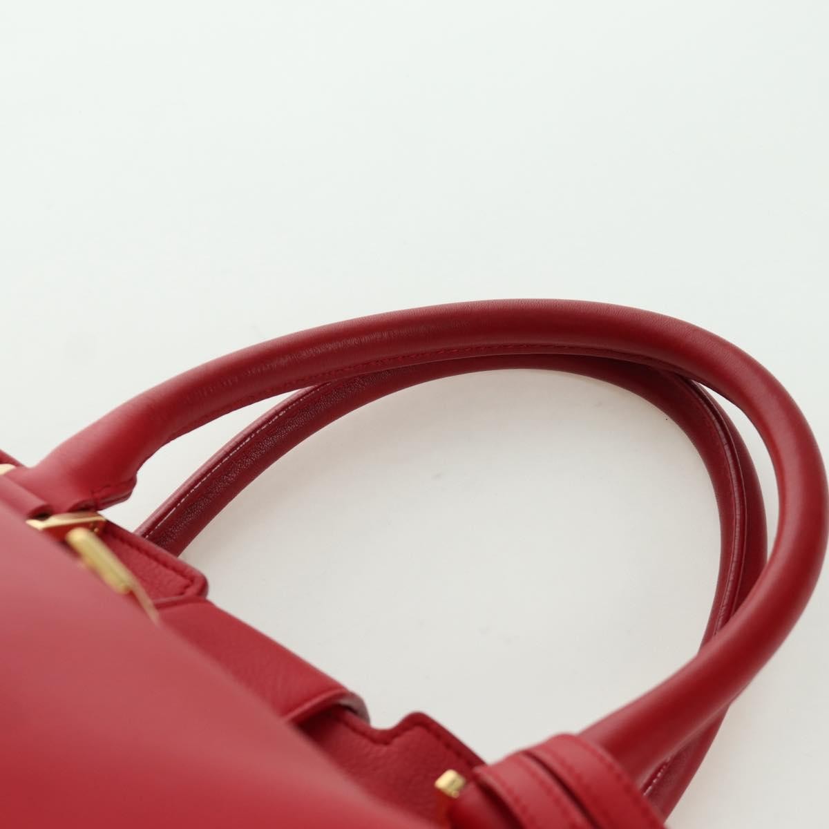 Saint Laurent Classic Y Cabas Leather, RED, LEATHER, Handbag