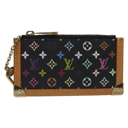 Louis Vuitton Pochette Clés Monogram Canvas, BLACK, CANVAS, Wallets