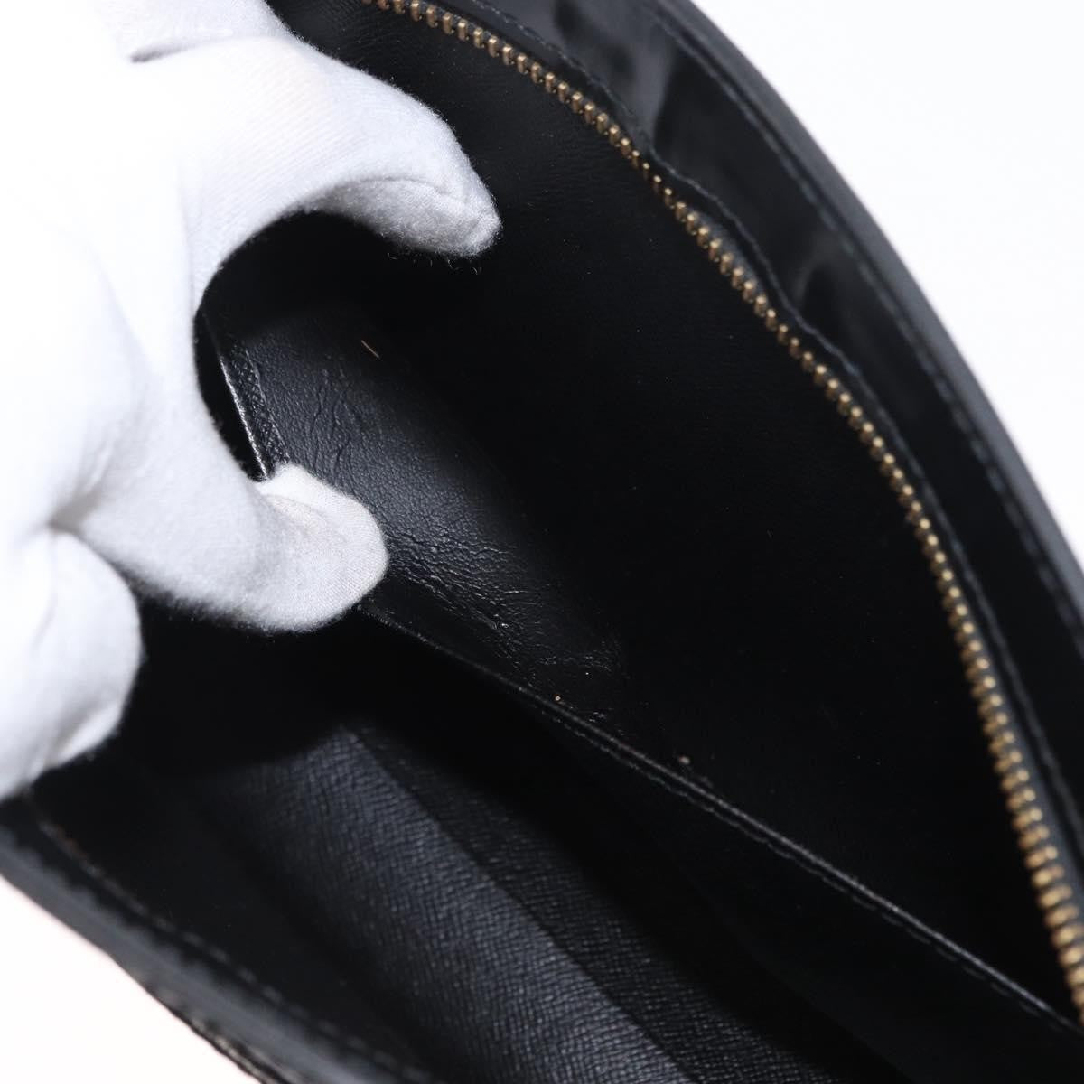 Louis Vuitton Pochette Homme Epi Leather, BLACK, LEATHER, Clutche & pouche