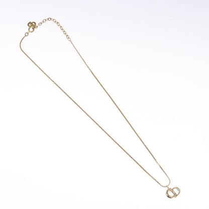 Christian Dior CD Pendant Necklace Metal, GOLD, METAL, Necklace