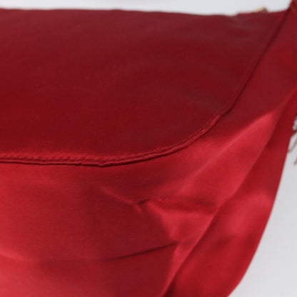 Prada Vintage Shoulder Bag Satin, RED, SILK, Shoulder bag
