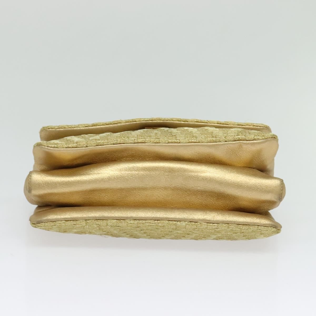 Salvatore Ferragamo Vala Shoulder Bag Leather, GOLD, LEATHER, Shoulder bag