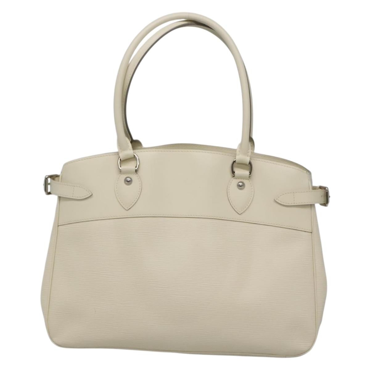 Louis Vuitton Passy Tote Epi Leather, WHITE, LEATHER, Tote bag