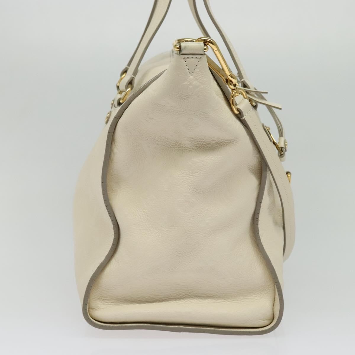 Louis Vuitton Lumineuse Handbag Monogram Empreinte Leather, WHITE, LEATHER, Handbag