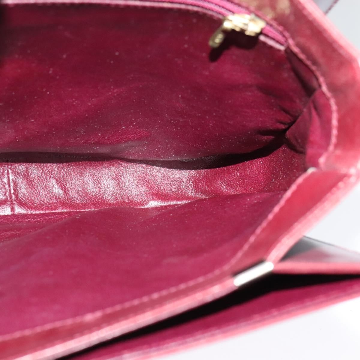 Bally Vintage Shoulder Bag Leather, BURGUNDY, LEATHER, Shoulder bag