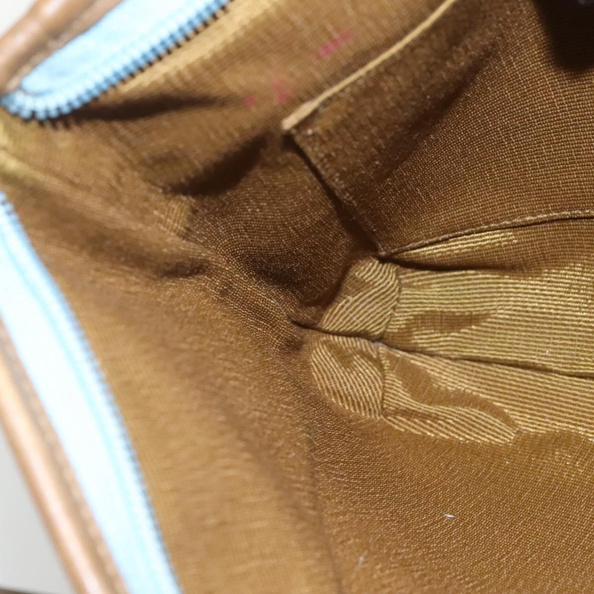 Salvatore Ferragamo Gancini Shoulder Bag Canvas, BLUE, CANVAS, Shoulder bag