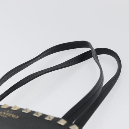Valentino Garavani Rockstud Shopper Tote Leather, BLACK, LEATHER, Tote bag