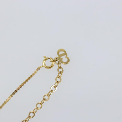 Christian Dior CD Round Pendant Necklace Metal, Gold, Metal, Necklace