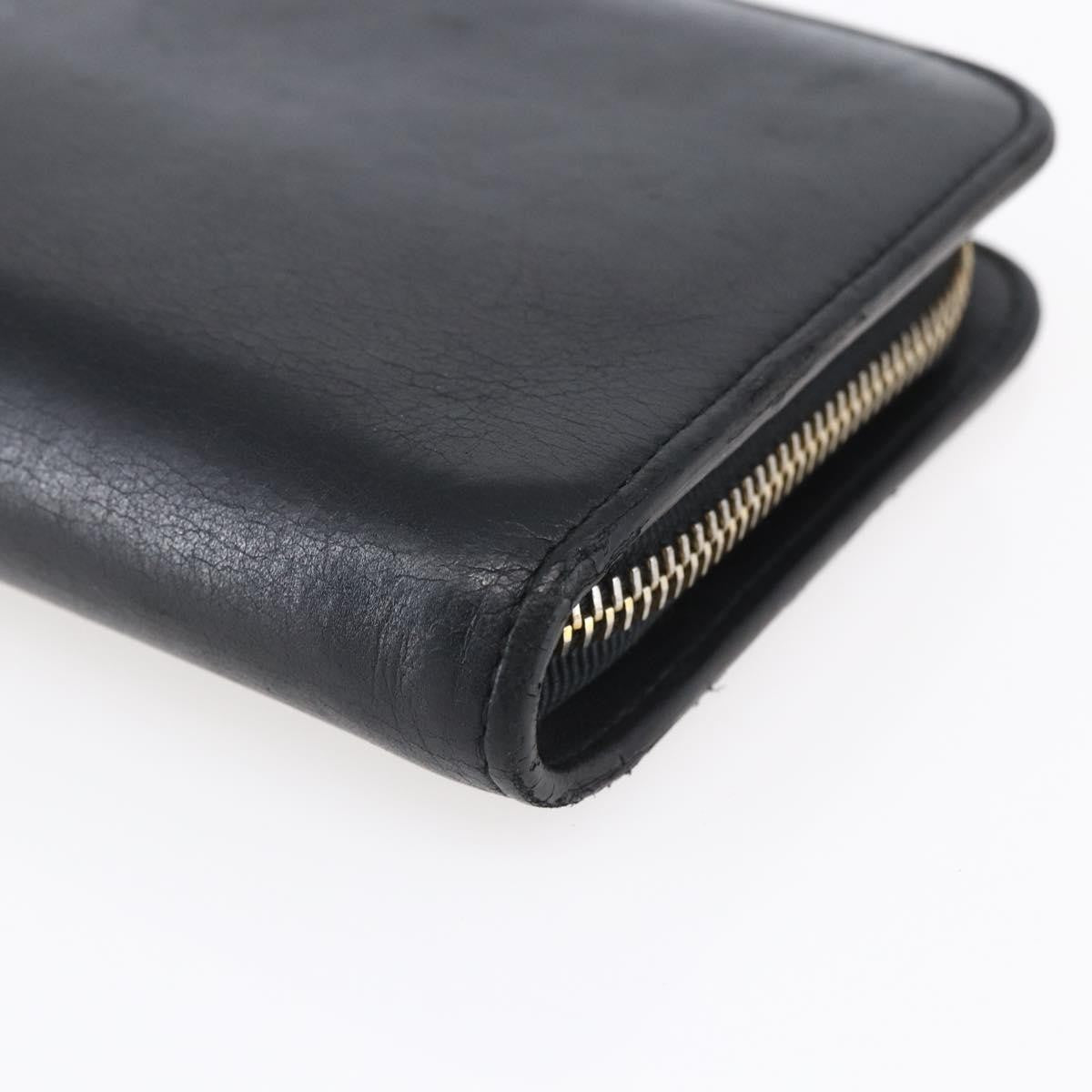 Tiffany & Co. Zip Around Wallet Leather, BLACK, LEATHER, Wallets