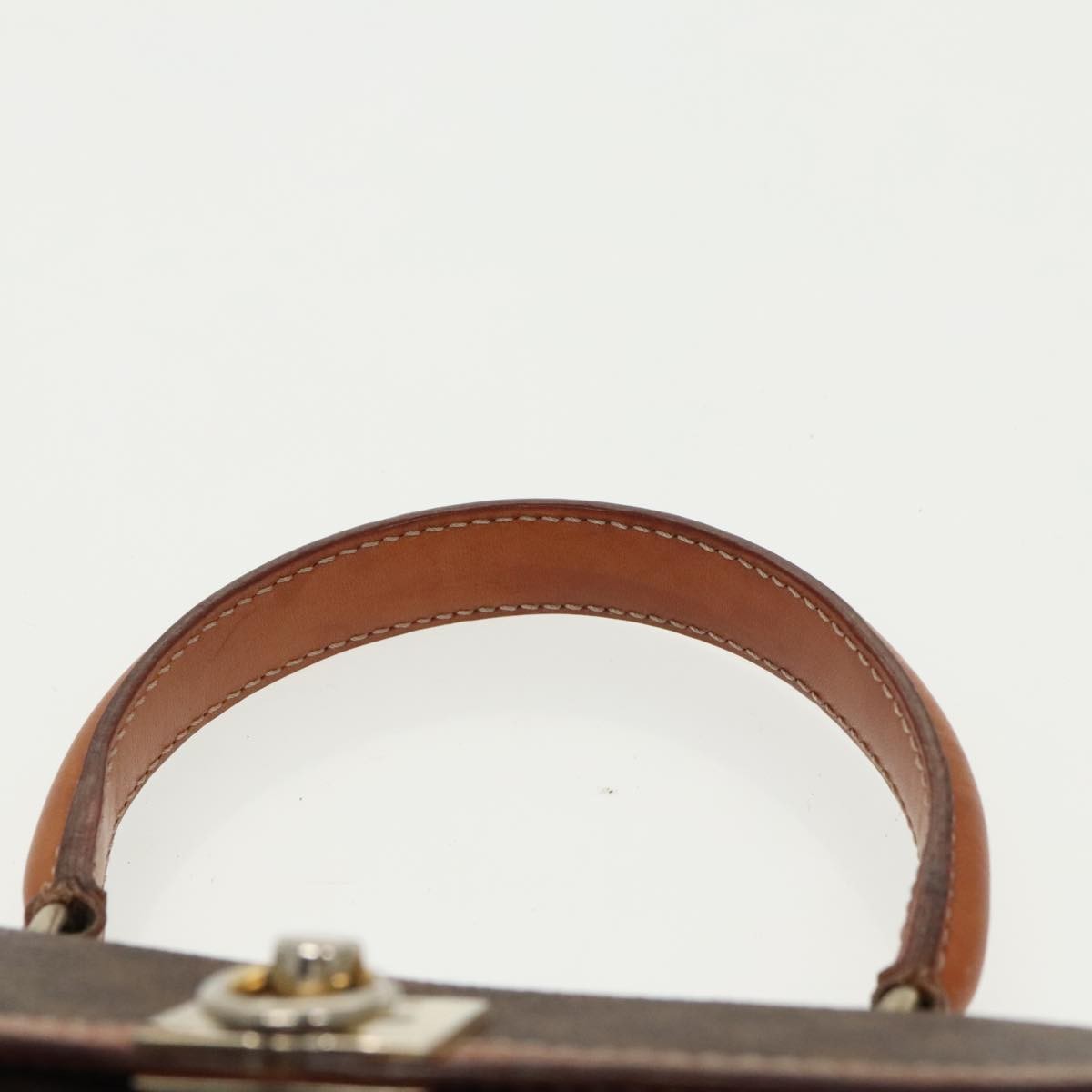 Celine Vintage Macadam Handbag Macadam, BROWN, CANVAS, Handbag