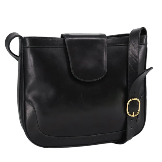 Gucci Vintage Shoulder Bag Leather, BLACK, LEATHER, Shoulder bag