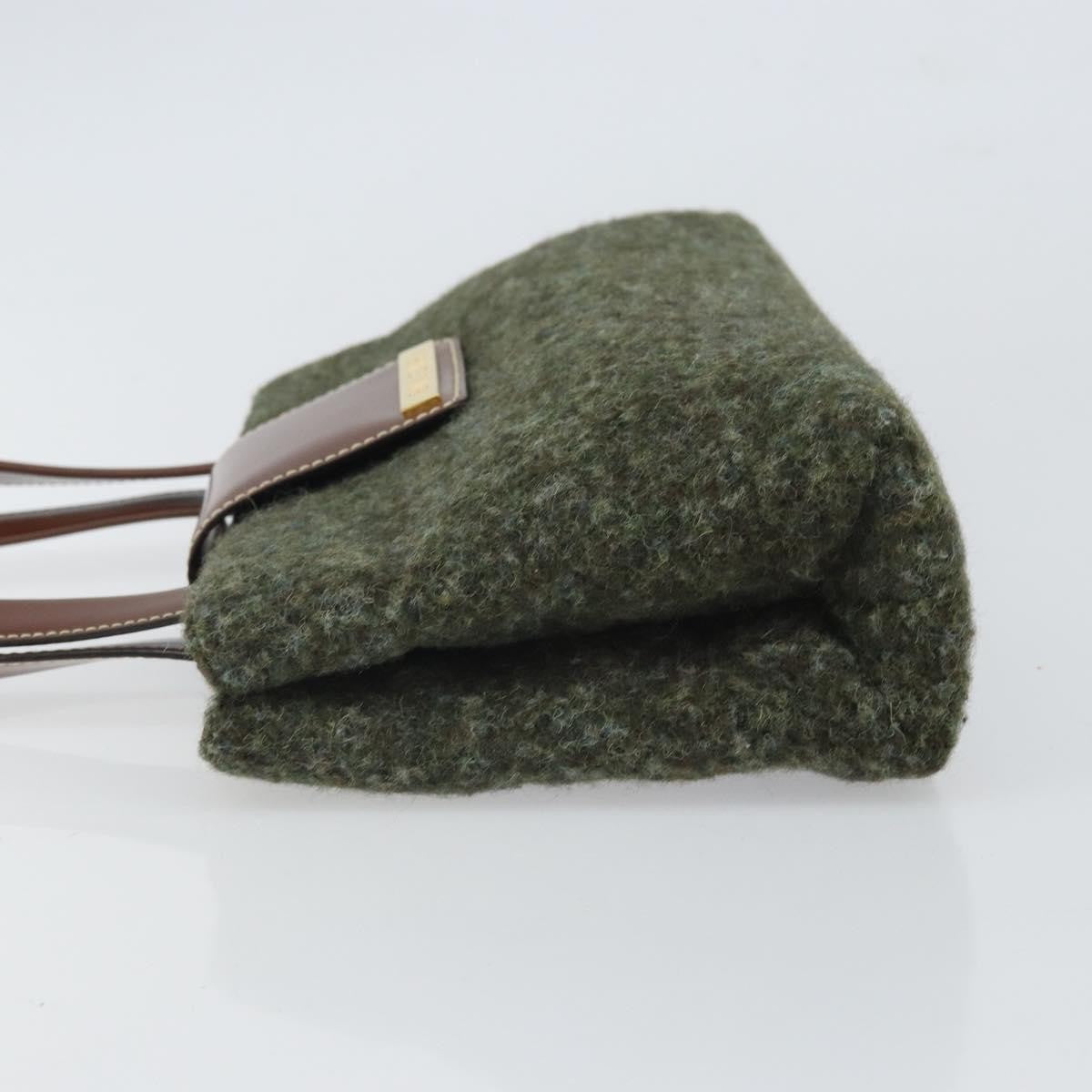 Bvlgari Handbag Canvas, GREEN, WOOL, Handbag