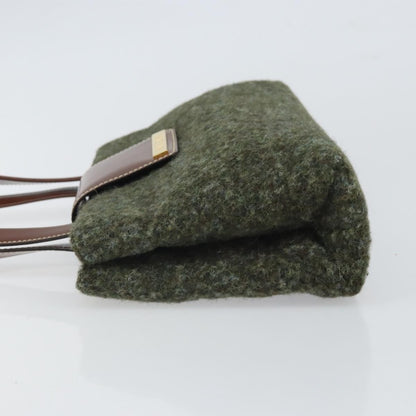 Bvlgari Handbag Canvas, GREEN, WOOL, Handbag