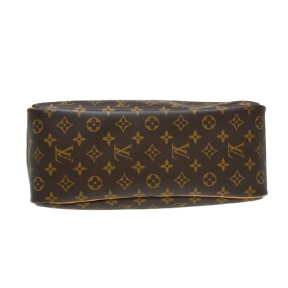 Louis Vuitton Deauville Handbag Monogram Canvas, Brown, Canvas, Handbag