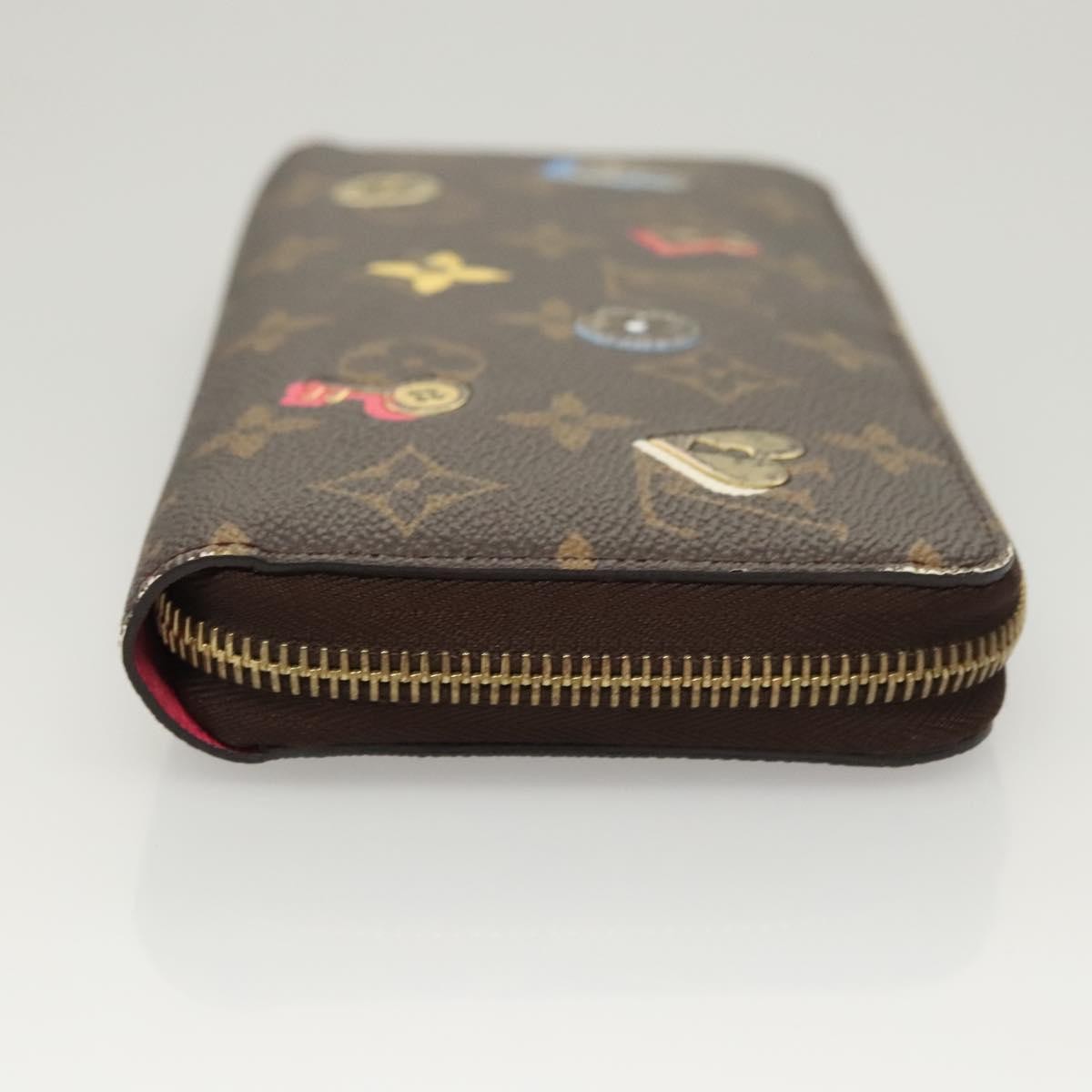Louis Vuitton Zippy Wallet NM Monogram Lovelock, BROWN, CANVAS, Wallets