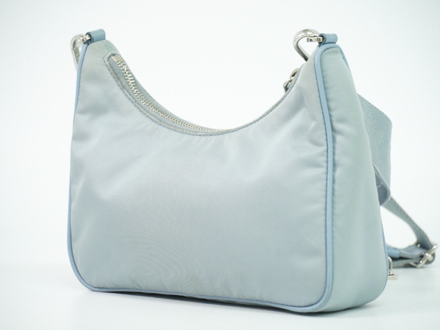 Prada Re-Edition 2005 Shoulder Bag Tessuto, Blue, Nylon, Shoulder Bag