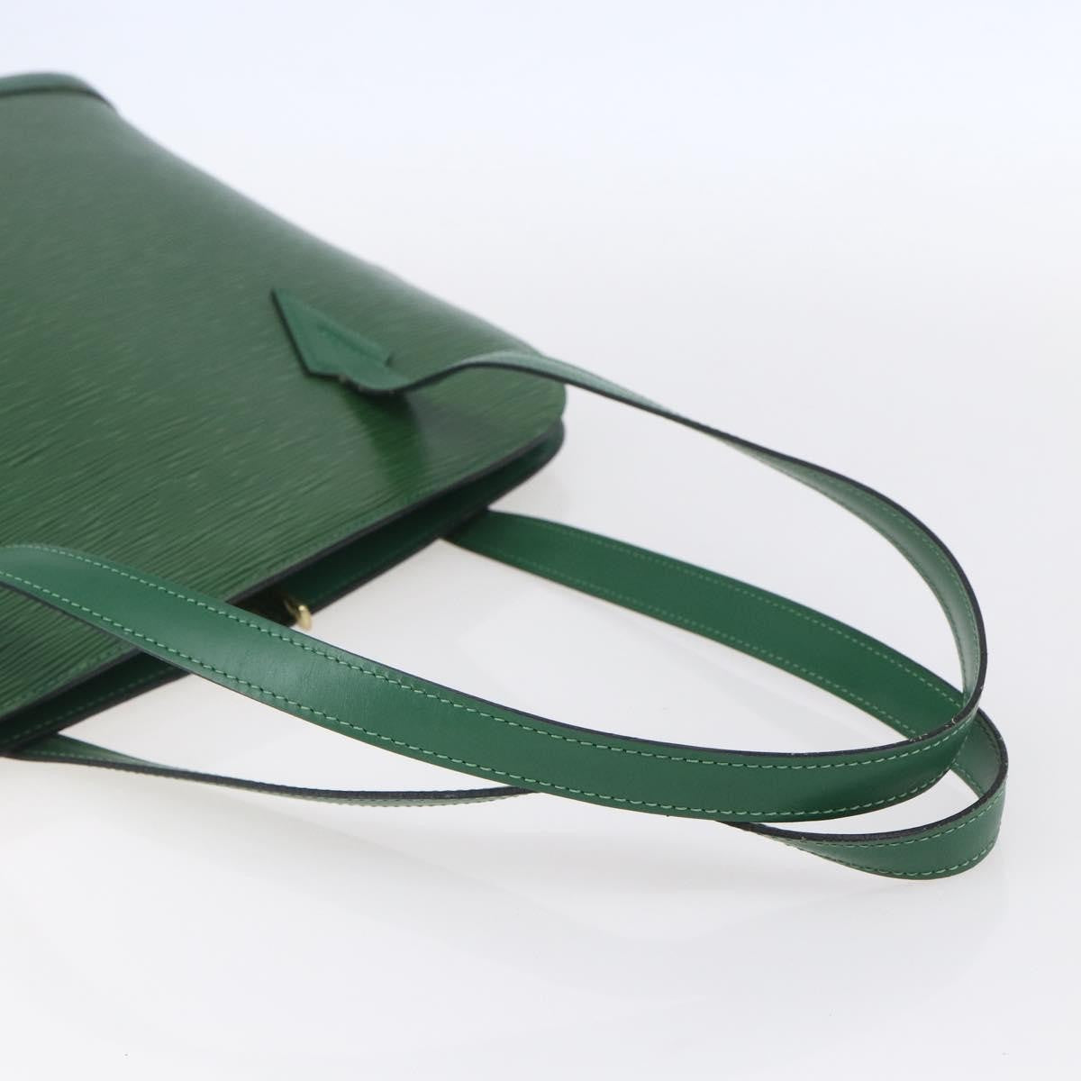 Louis Vuitton Lussac Handbag Epi Leather, GREEN, LEATHER, Shoulder bag