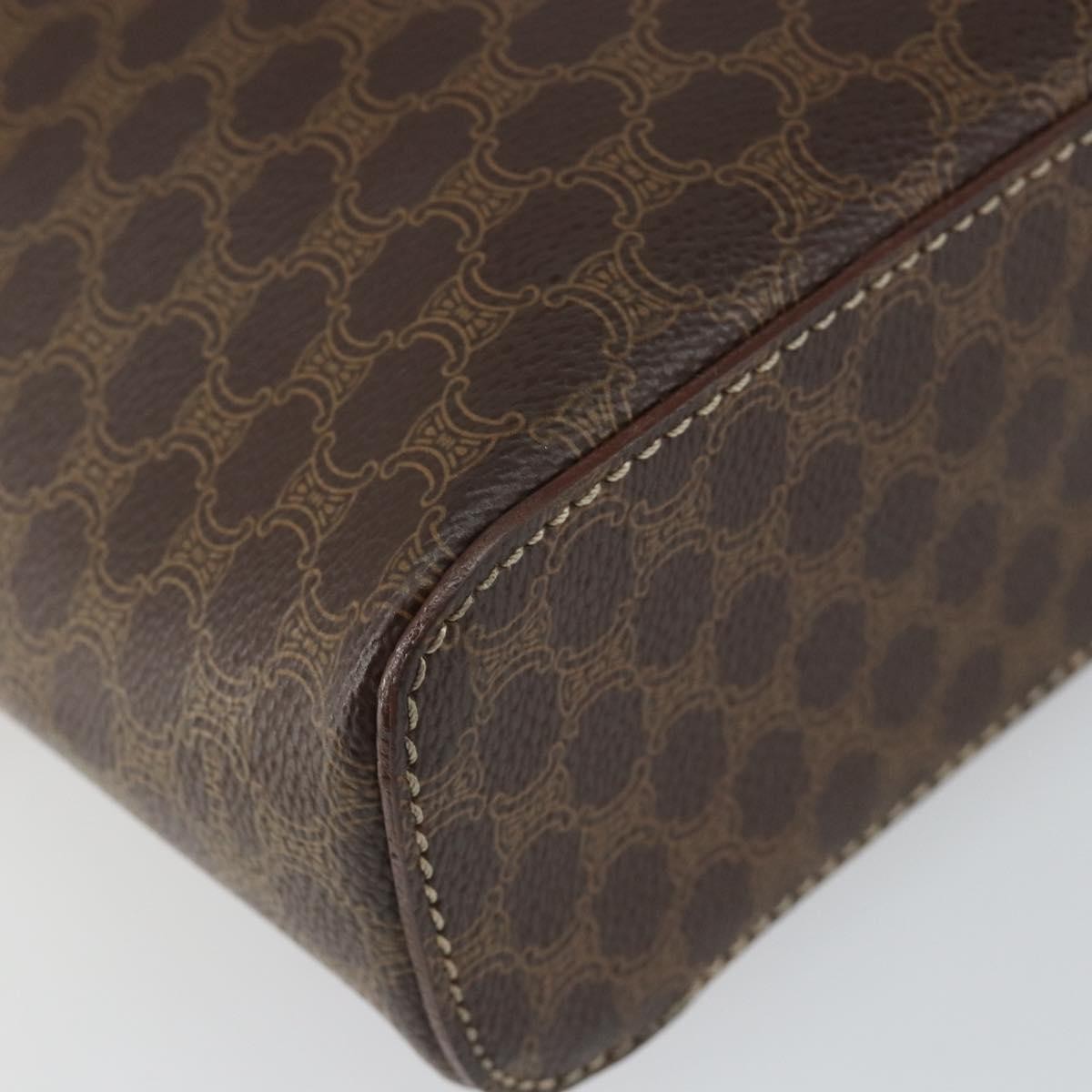 Celine Macadam Vanity Bag Canvas, BROWN, CANVAS, Travel bag