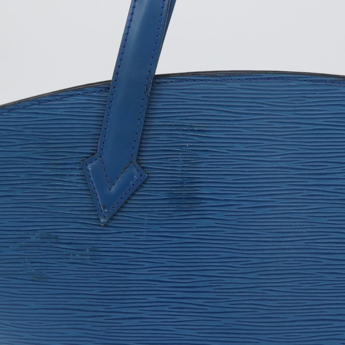 Louis Vuitton Saint Jacques Handbag Epi Leather, BLUE, LEATHER, Handbag