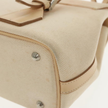 Burberry Vintage Handbag Canvas, BEIGE, CANVAS, Handbag