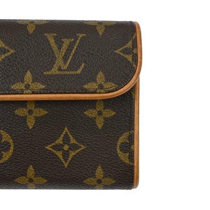 Louis Vuitton Florentine Pochette Monogram Canvas, Brown, Canvas, Clutch