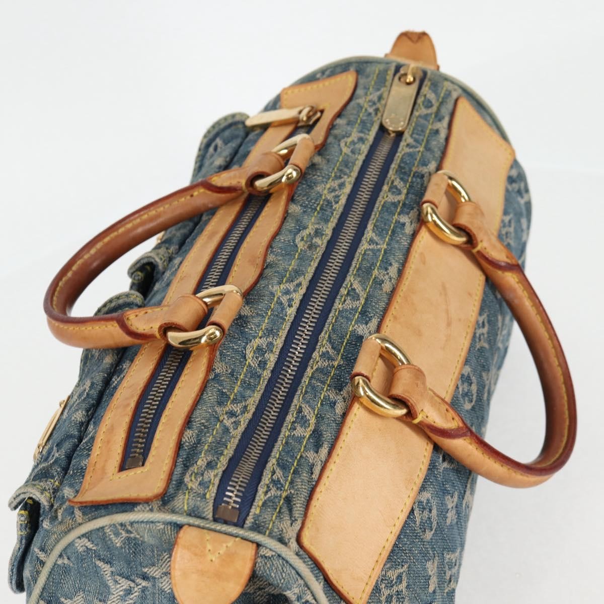 Louis Vuitton Neo Speedy Bag Denim, BLUE, DENIM_JEANS, Handbag