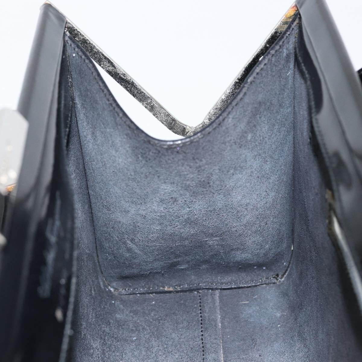 Salvatore Ferragamo Vintage Tote bag Patent Leather, BLACK, PATENT_LEATHER, Tote bag