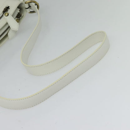 Burberry Shoulder Bag Leather, WHITE, LEATHER, Shoulder bag