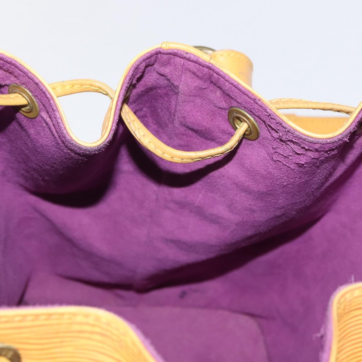 Louis Vuitton Petit Noe Handbag Epi Leather, YELLOW, LEATHER, Shoulder bag