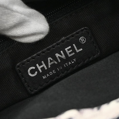 Chanel Airlines Shoulder Bag Canvas, WHITE, CANVAS, Shoulder bag