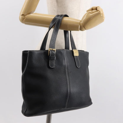 Burberry Vintage Handbag Leather, BLACK, LEATHER, Handbag