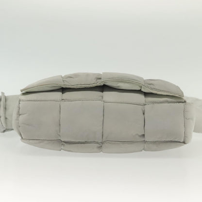 Bottega Veneta Padded Tech Cassette Crossbody Bag Intrecciato Nylon, GRAY, NYLON, Crossbody bag
