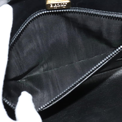 Bally Vintage Shoulder Bag Leather, Black, Leather, Shoulder Bag