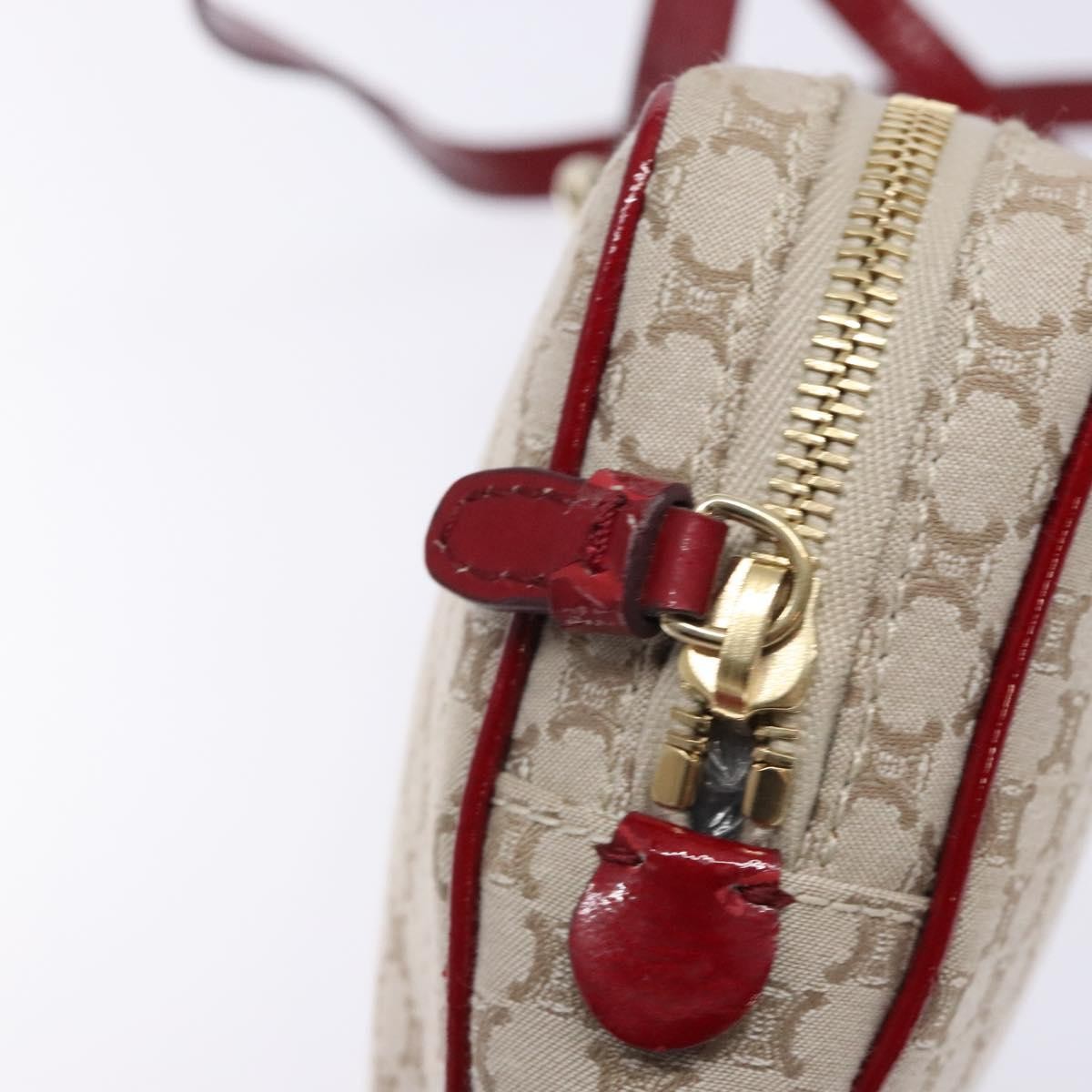 Celine Vintage Macadam Shoulder Bag Canvas, BEIGE, CANVAS, Shoulder bag