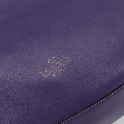 Valentino Garavani Rockstud Tote Rigid Leather, PURPLE, LEATHER, Tote bag