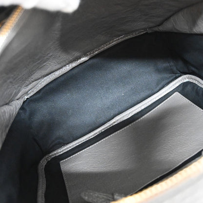Balenciaga Blanket Square Bag Leather, GRAY, LEATHER, Handbag
