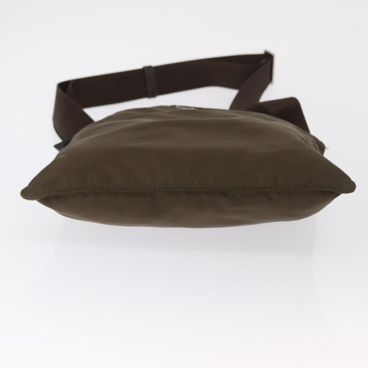Prada Front Pocket Messenger Bag Tessuto, KHAKI, NYLON, Shoulder bag