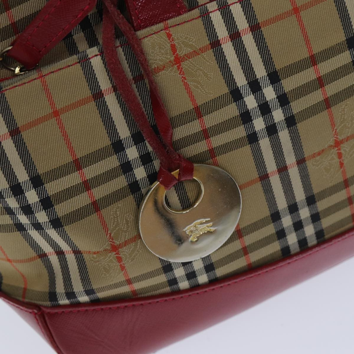 Burberry Nova Check Handbag Nova Check Canvas, BEIGE, CANVAS, Handbag