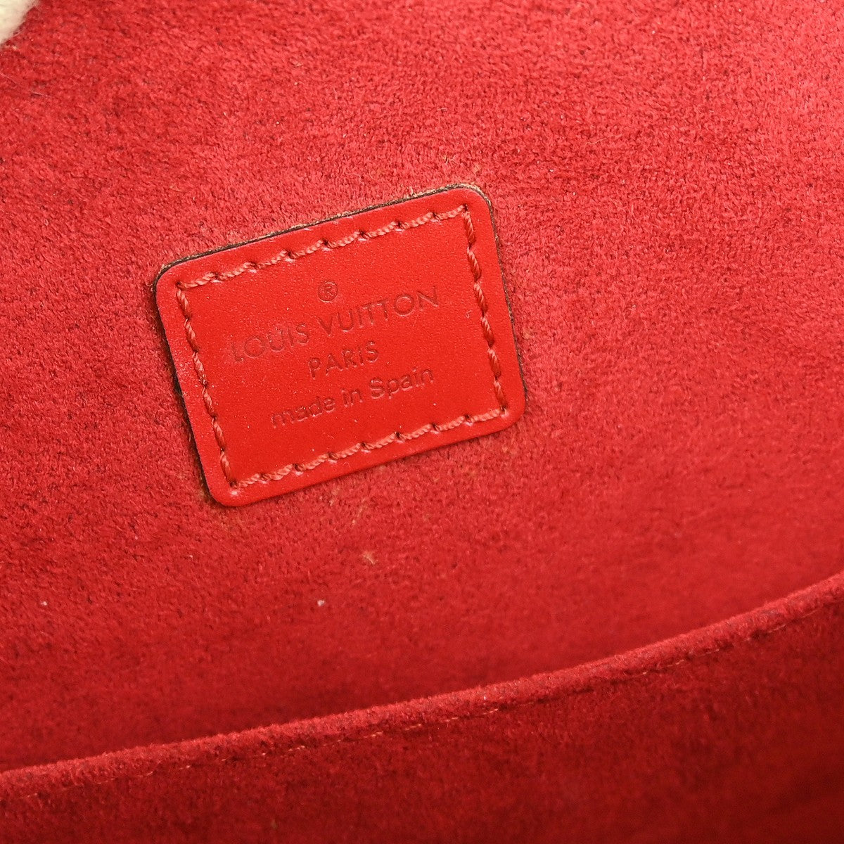 Louis Vuitton Voltaire Handbag Epi Leather, RED, LEATHER, Shoulder bag