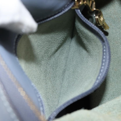 Loewe Anagram Shoulder Bag Leather, BLUE, LEATHER, Shoulder bag
