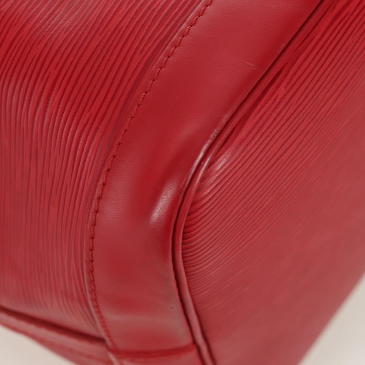 Louis Vuitton Petit Noe Handbag Epi Leather, Red, Leather, Shoulder Bag