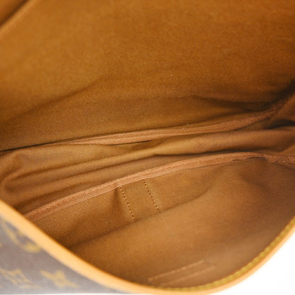 Louis Vuitton Saumur Handbag Monogram Canvas, Brown, Canvas, Shoulder Bag