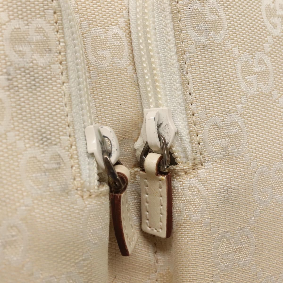 Gucci Double Pocket Tote GG Canvas, BEIGE, CANVAS, Shoulder bag