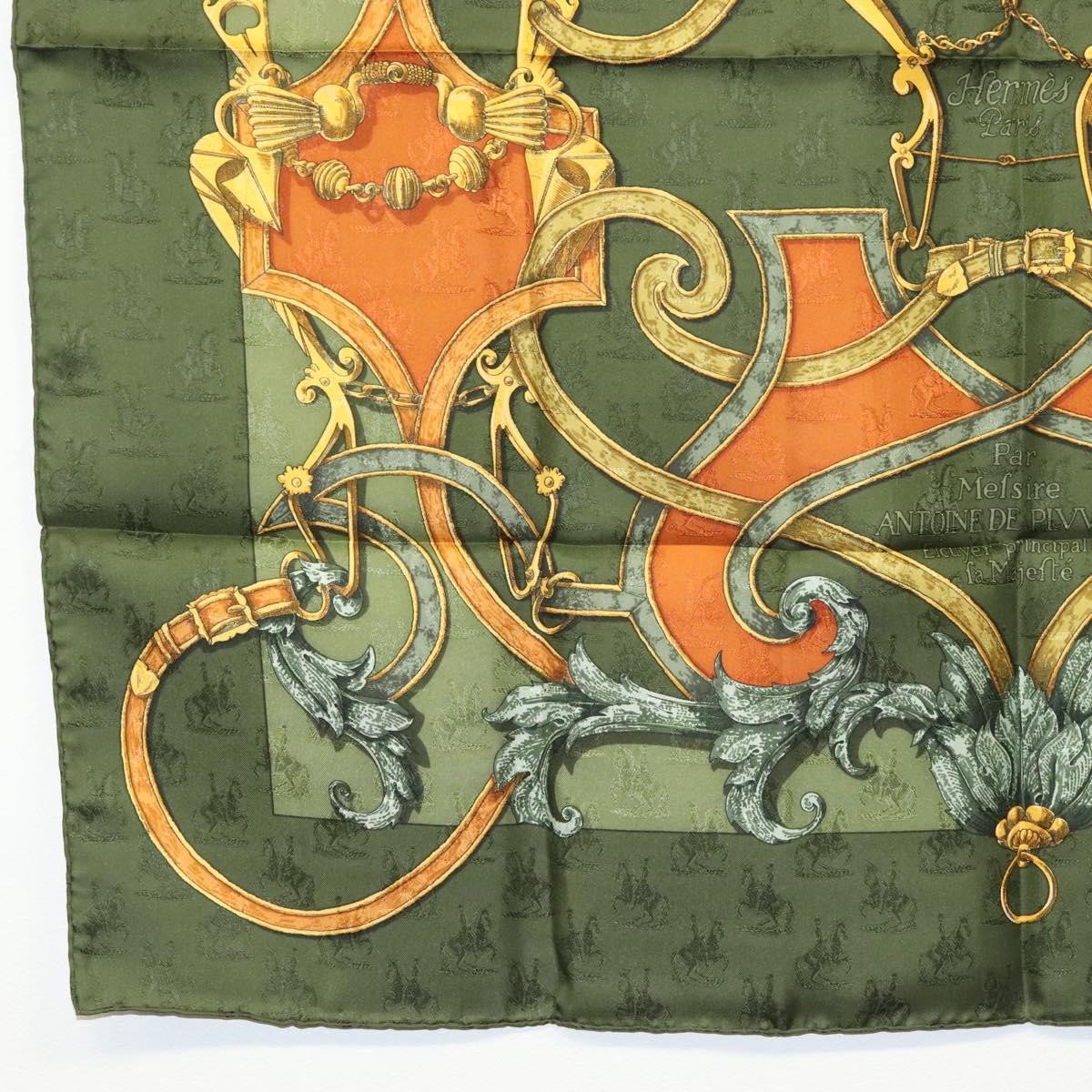 Hermes Carré 90 Silk multicolor, GREEN, SILK, Scarve & shawl