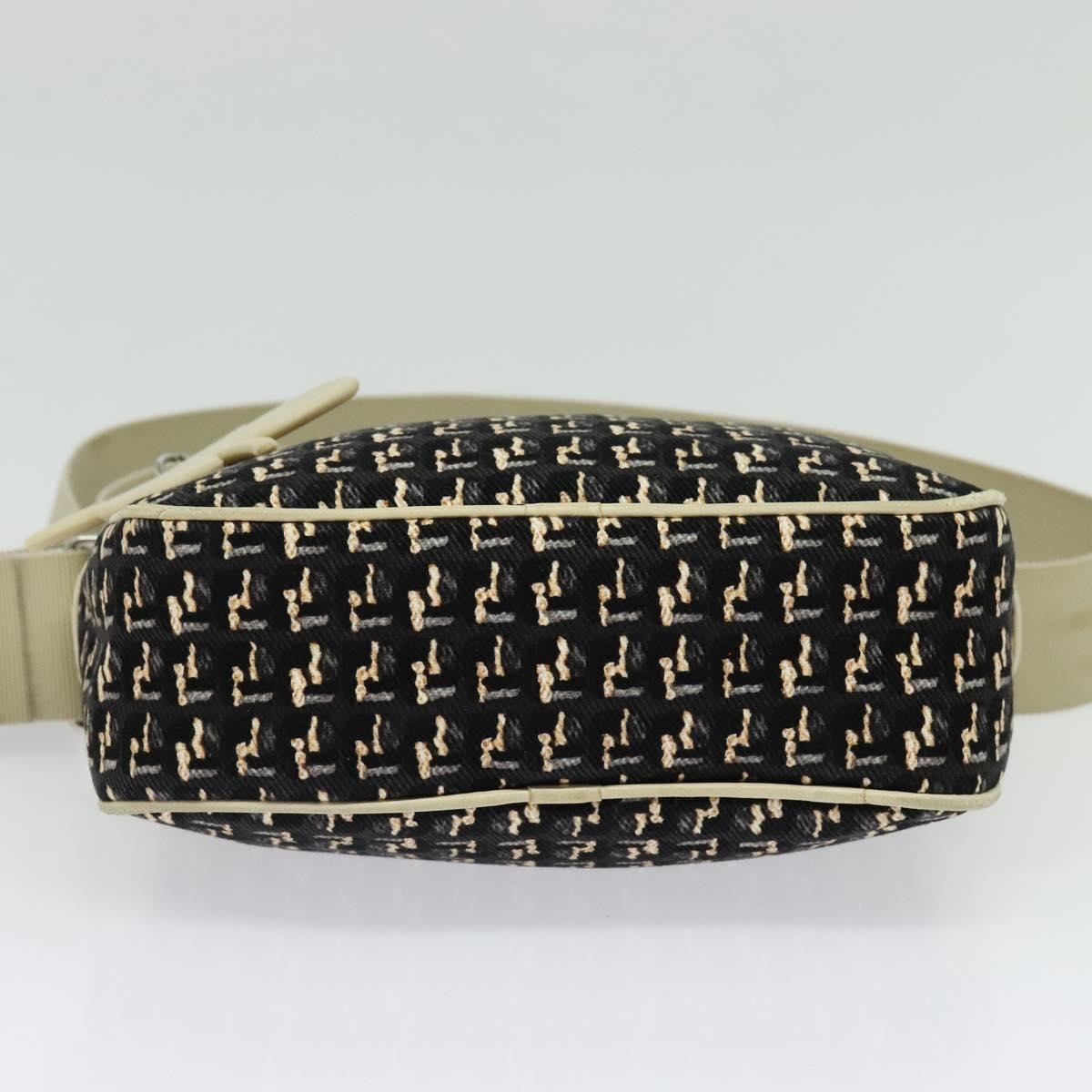 Chanel Vintage Clover Camera Bag Printed Canvas, BLACK, CANVAS, Crossbody bag