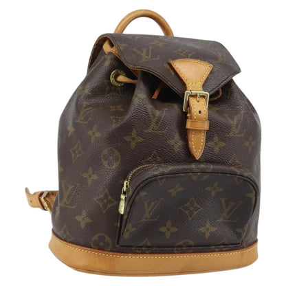 Louis Vuitton Vintage Montsouris Backpack Monogram Canvas, Brown, Canvas, Handbag