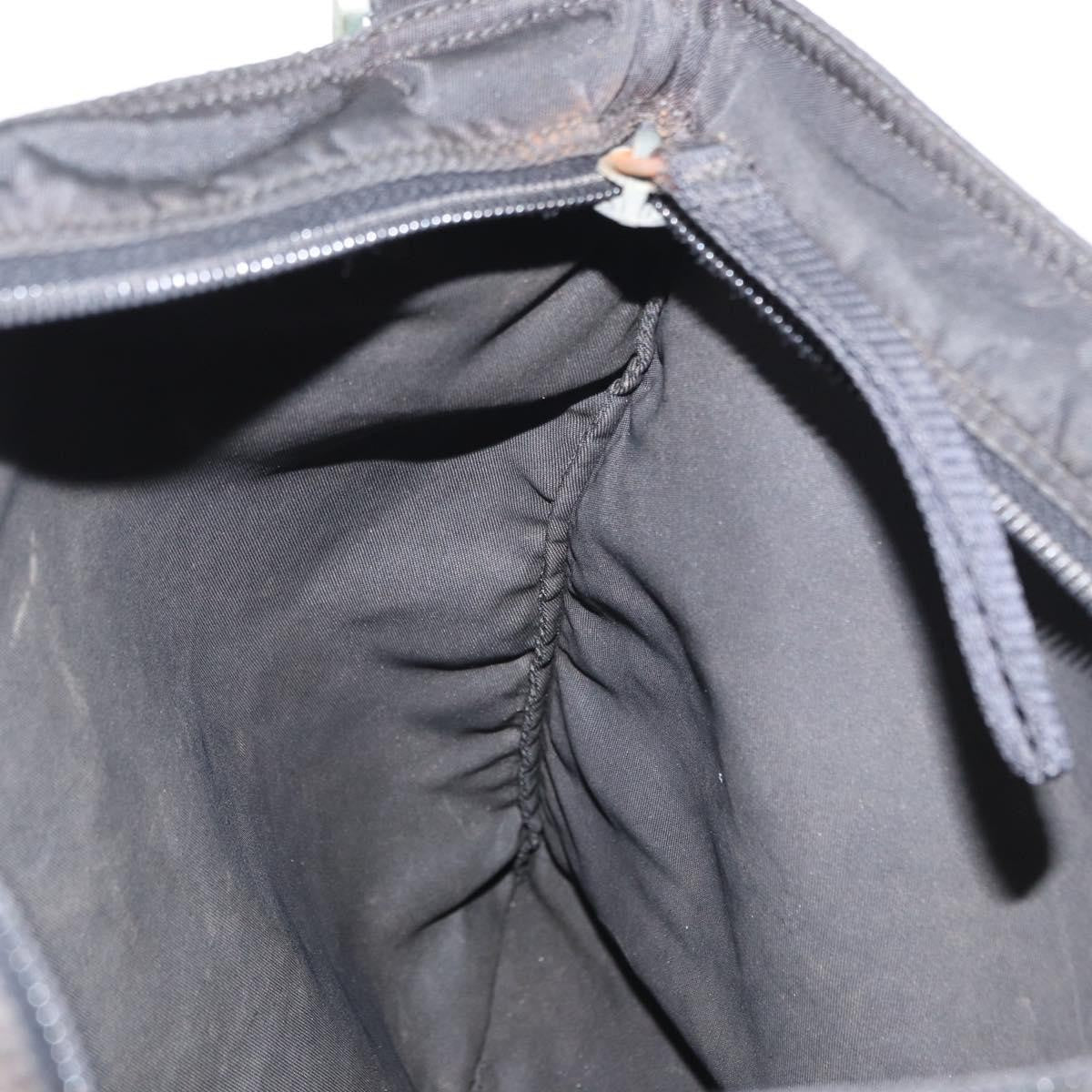 Prada Flat Messenger Bag Tessuto, BLACK, NYLON, Shoulder bag