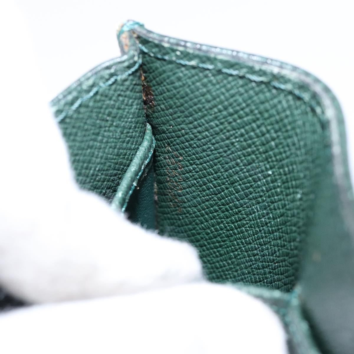 Louis Vuitton Kourad Pouch Taiga, GREEN, LEATHER, Clutche & pouche