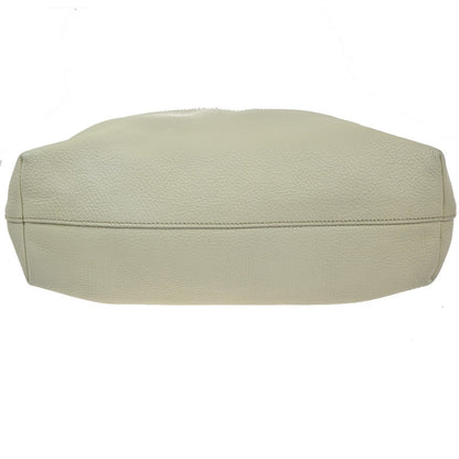 Prada Convertible Shopper Tote Vitello Daino, WHITE, LEATHER, Tote bag
