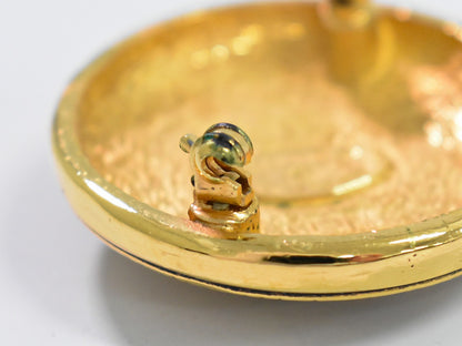 Chanel CC Brooch Metal, GOLD, GOLD_PLATED, Brooch